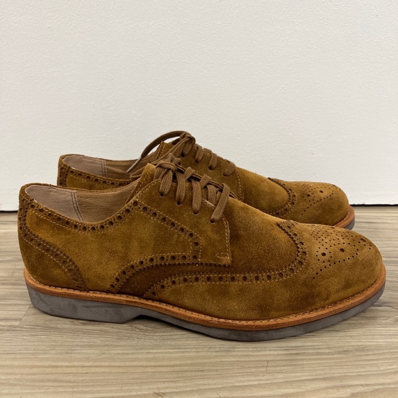 Polo Ralph Lauren Rhett Wingtip Suede Leather Dress Shoes Men’s Size 8.5 D NWOB - Picture 4 of 5